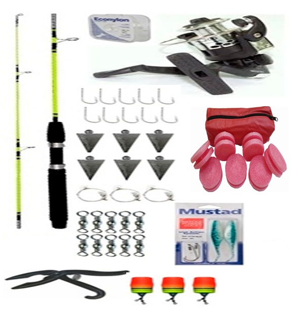 kit-41-itens Kit para pesca de Corvina