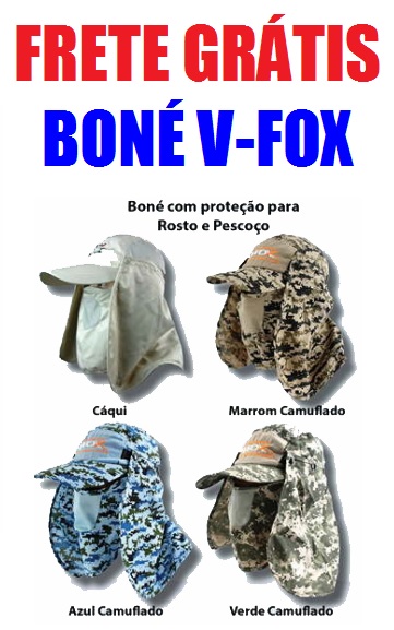 BONE-VFOX-PROTETOR Boné V FOX Proteção Total