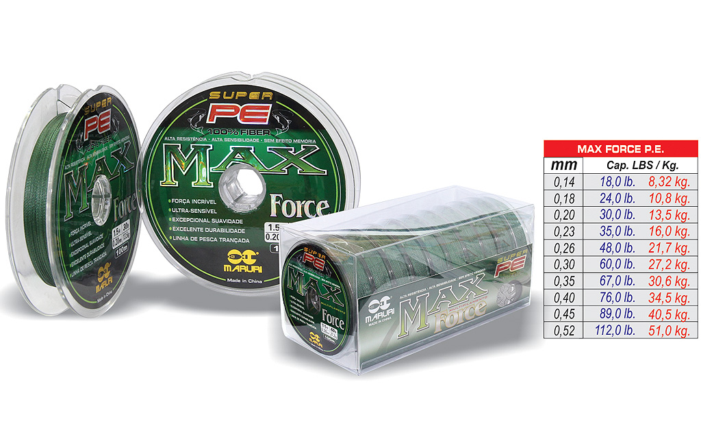 max_force_Multifilamento Linha Multifilamento Max Force