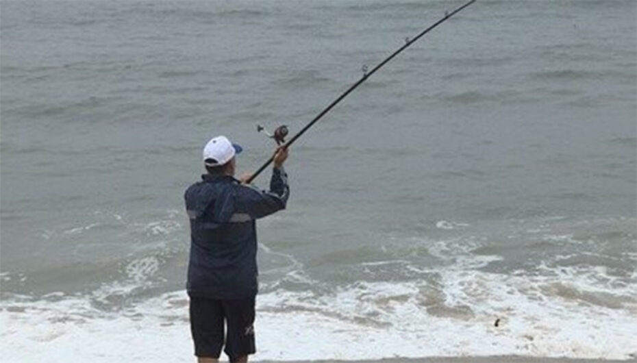 Pescaria em dia de chuva